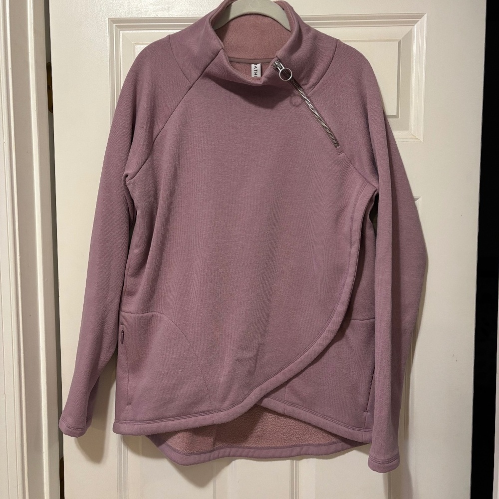 Athleta Crossover Fleece Top
